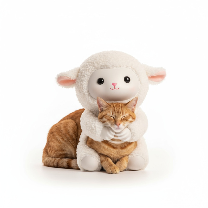 自动羊型吸猫机：猫咪贴贴永动机 - 图1